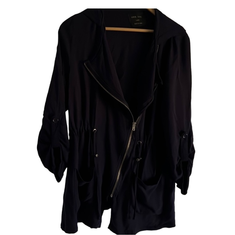 Love Tree Navy Anorak Hooded Jacket